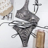 Emmett Snake Print Bikini