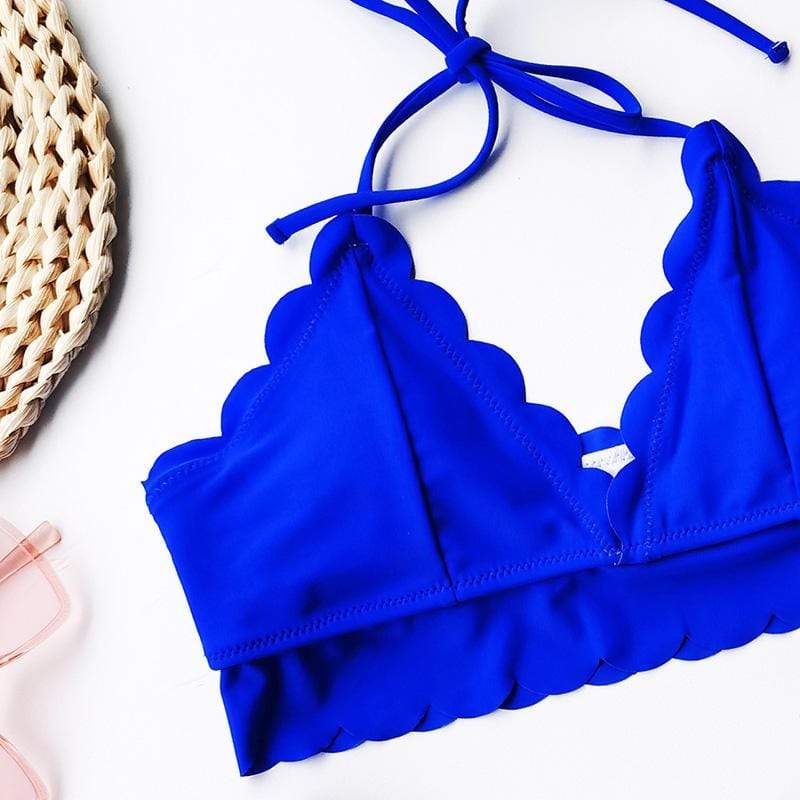 Indigo Scallop Bikini