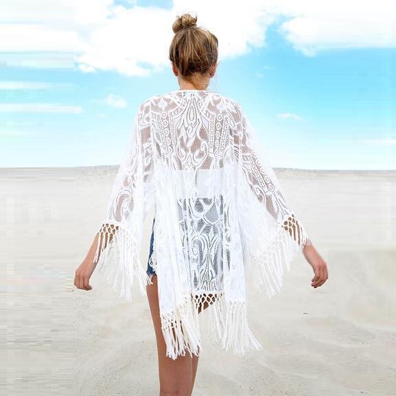 Lia Lace Tassel Cover Up - Swimberry