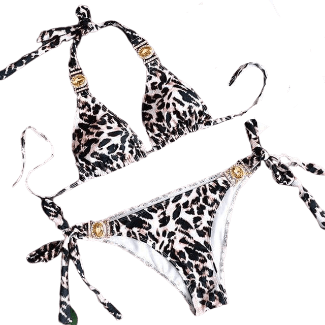 Flamingo Rhinestone Bikini